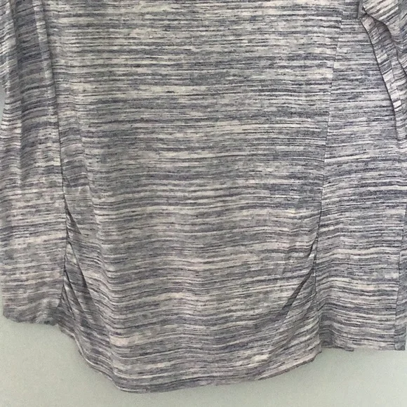 Liz Claiborne Weekend blue/white stripe scoop neck, 3/4 sleeve top Size XL - Picture 3 of 10